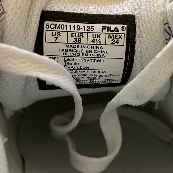 Women’s Fila Panache 19 white sneakers (size 7) - Picture 8 of 10